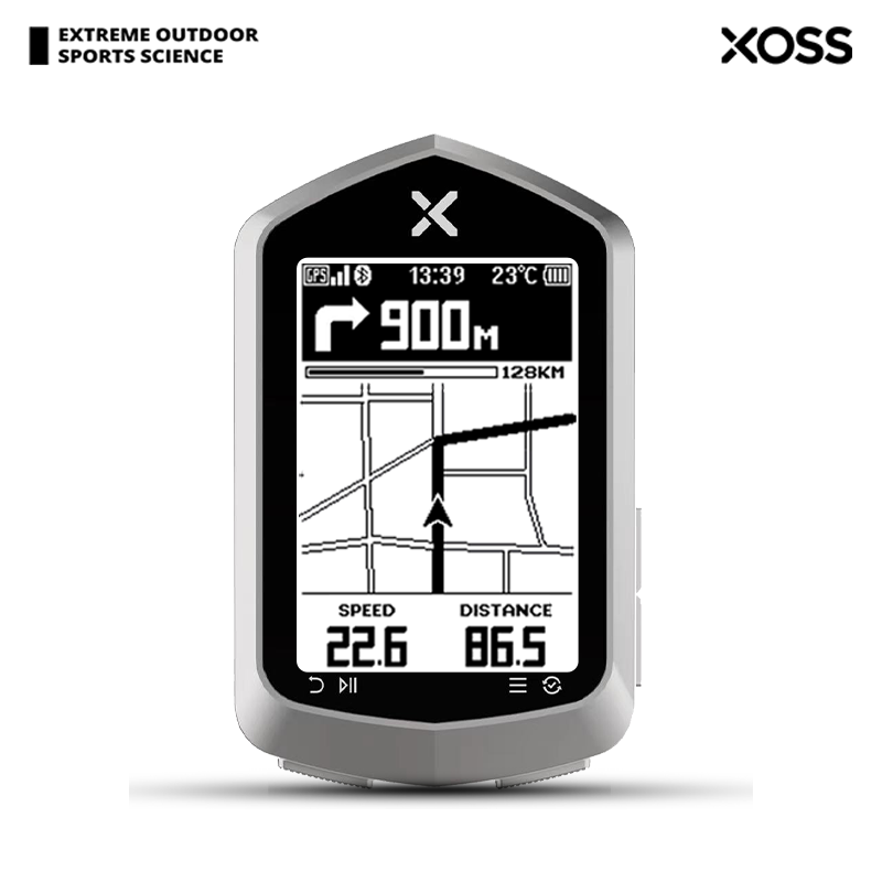 XOSS NAV Plus Bike Computer Wireless Cycling GPS Speedometer Map Navigation Waterproof Bluetooth ANT+ Cadence Speed - XOSS.CO