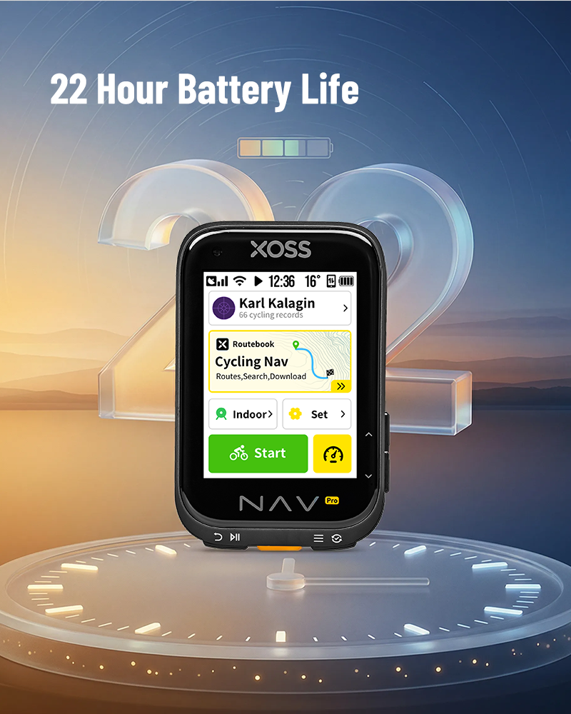 XOSS NAV Pro Touch-screen Bike Computer Navigation Cycling Computer Global Colorful Map Wireless Cycling Computer Offline Route