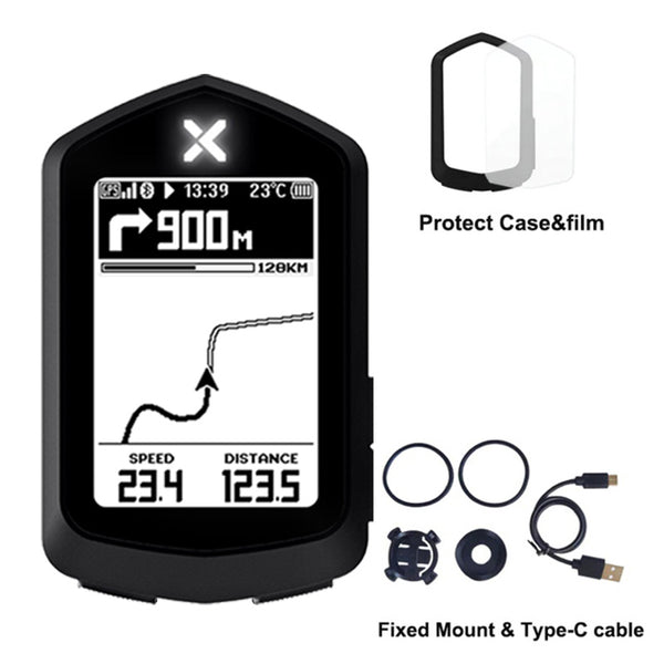 NAV navigation bike computer & case & screen film & mount