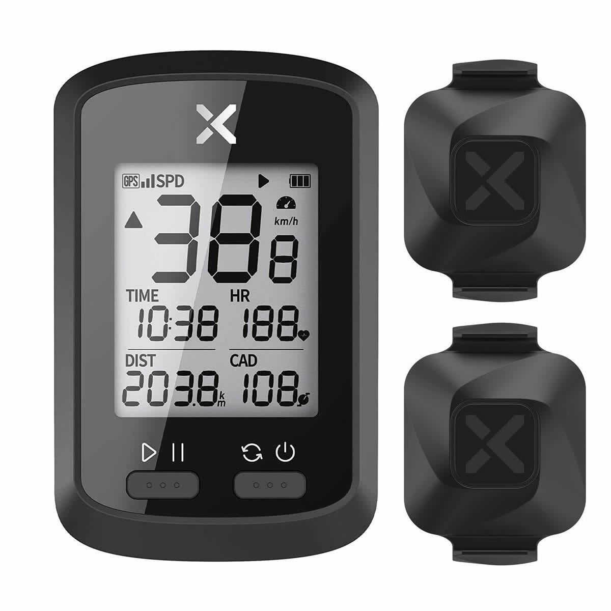 [Combo] XOSS G+ GPS Bike Computer & Vortex Cadence/Speed Sensor 2Pcs - XOSS.CO
